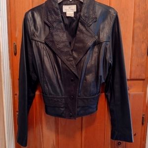 Black Leather Jacket Medium